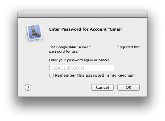 outlook for mac keeps asking for googlr password